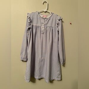 Peggy Green Striped Long Sleeve Dress
